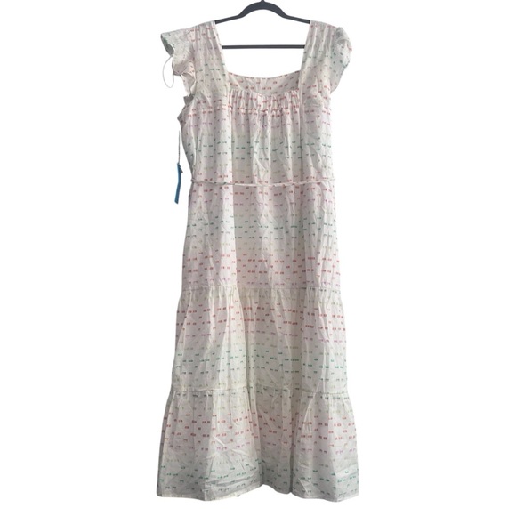 DRAPER JAMES RSVPโข Print Midi Sun Dress Size XL 100% Cotton with Pockets - Picture 4 of 9